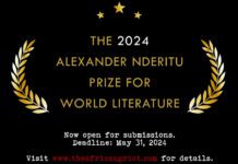 The 2024 Alexander Nderitu Prize for World Literature is Open for Submissions 2024 Alexander Nderitu Prize