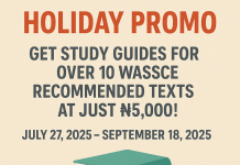WASSCE Holiday Promo: Get Study Guides for Over 10 Recommended Texts SSCE Study Guides