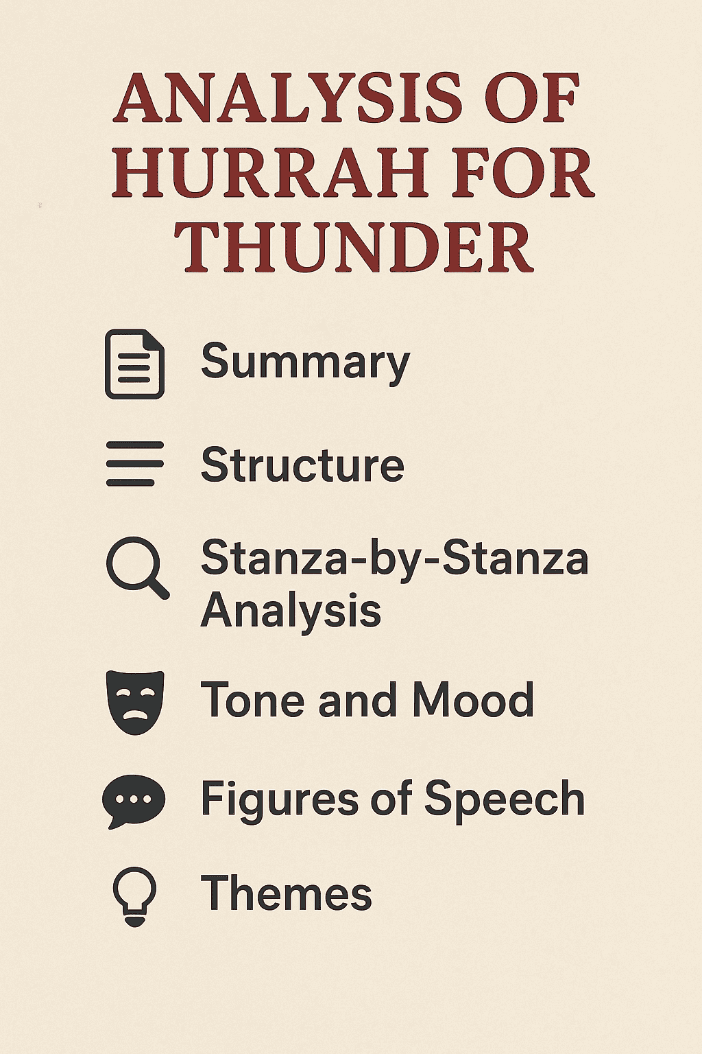Hurrah for Thunder