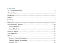 Figures of Speech in “An African Thunderstorm” by David Rubadiri An African Thunderstorm contents