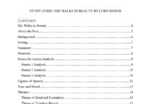 Figures of Speech in “She Walks in Beauty” by Lord Byron She Walks in Beauty contents