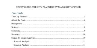 Figures of Speech in “The City Planners” by Margaret Atwood The City Planners Contents