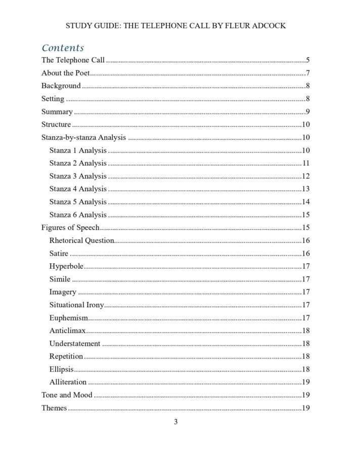 The Telephone Call content The Telephone Call content